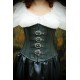 Buckled Leather Underbust Corset