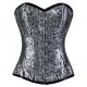 Silver Flourish Victorian Corset