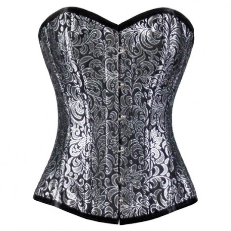 Silver Flourish Victorian Corset