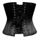 Black Satin Underbust Corset