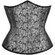 Silver Flourish Underbust Corset