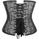 Silver Flourish Underbust Corset