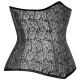 Silver Flourish Underbust Corset
