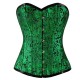 Green Flourish Victorian Corset