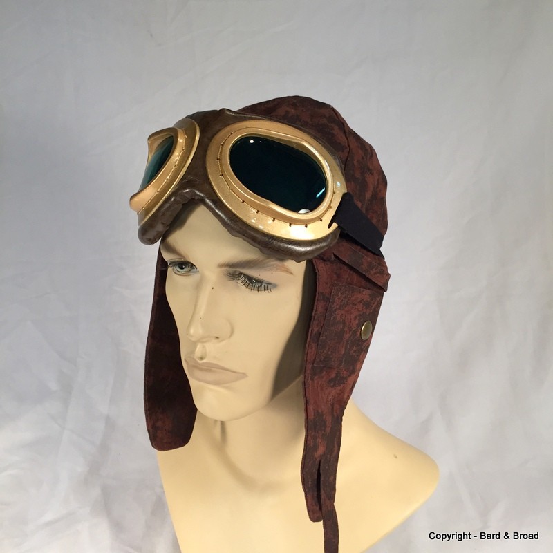 Gold Aviator Goggles - Bard and Broad Store